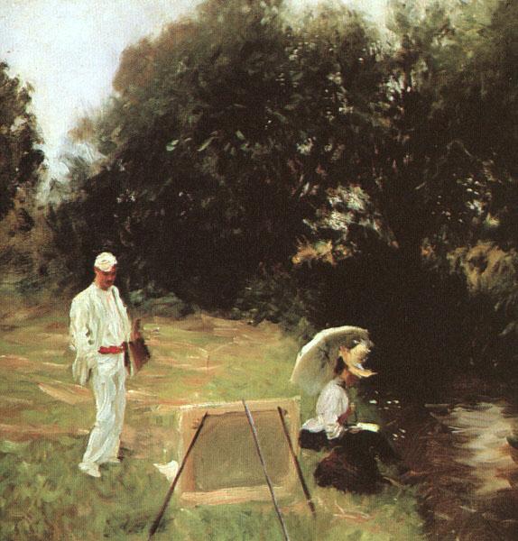 John Singer Sargent Dennis Miller Bunker Painting at Calcot